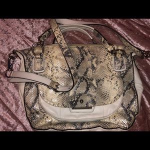 Coach “Python” Crossbody Satchel